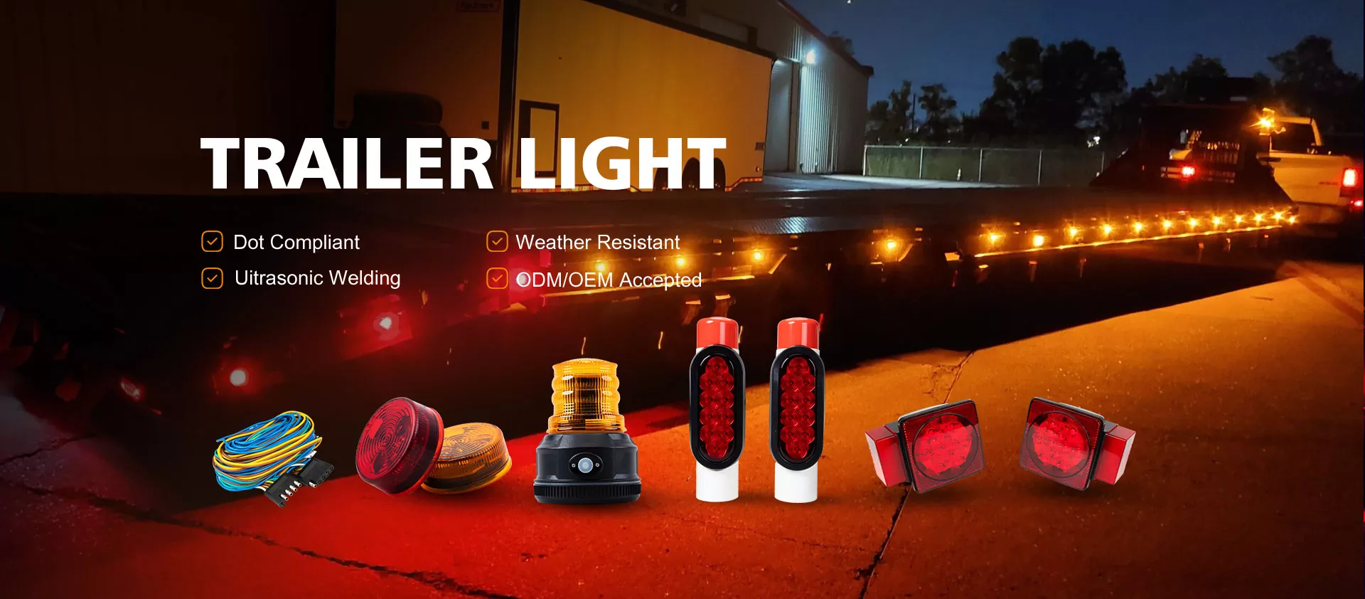 Fabricante de luz para trailer na China
