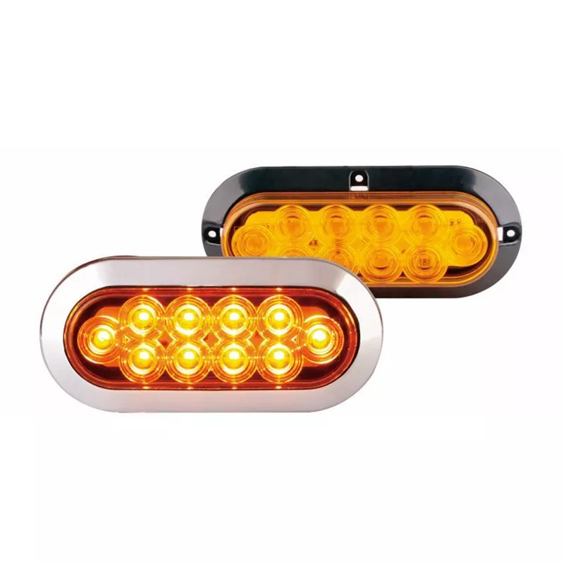 Luz de reboque âmbar oval de 6 polegadas
