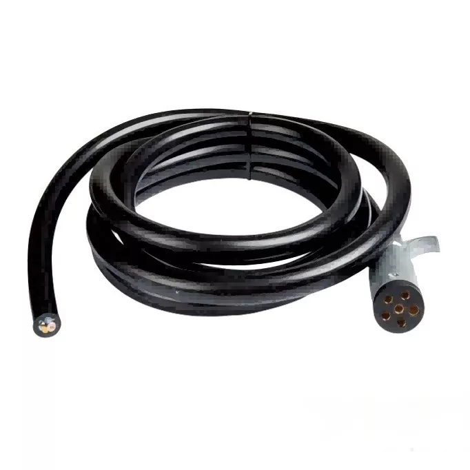 Conector redondo de fiação de trailer de 6 vias