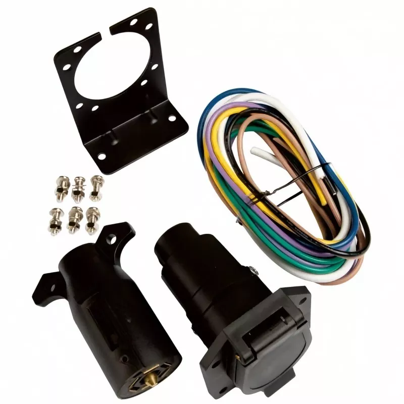 Kit de fiação de reboque com conector plano de 7 vias