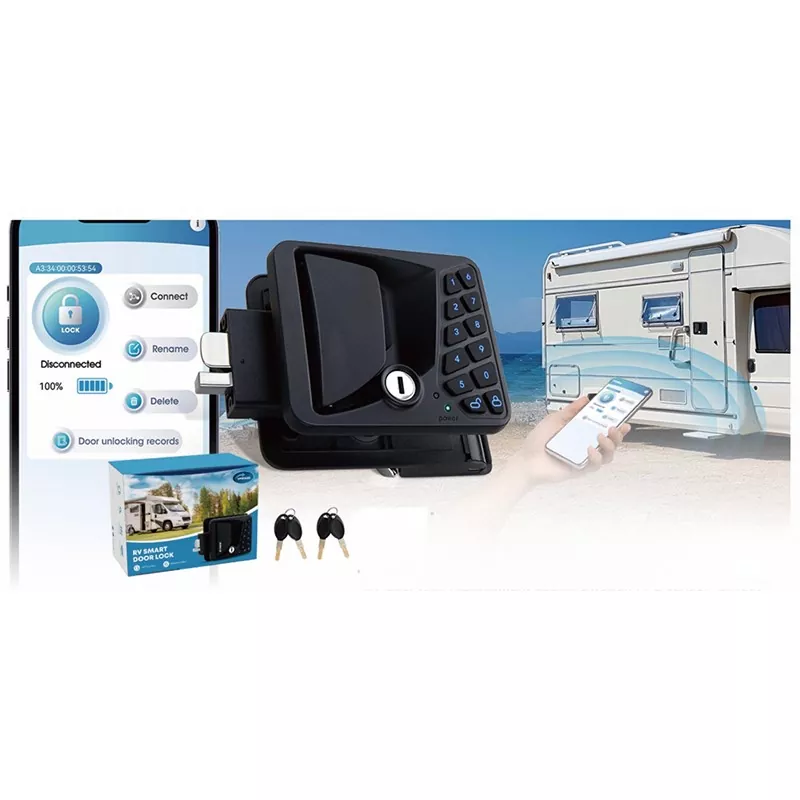 Fechadura de porta RV com controle de APP atualizado